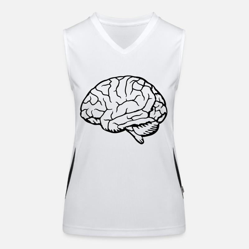 Anatomie Gehirn Organ Funktionelles Kontrast-Tank Top für Frauen