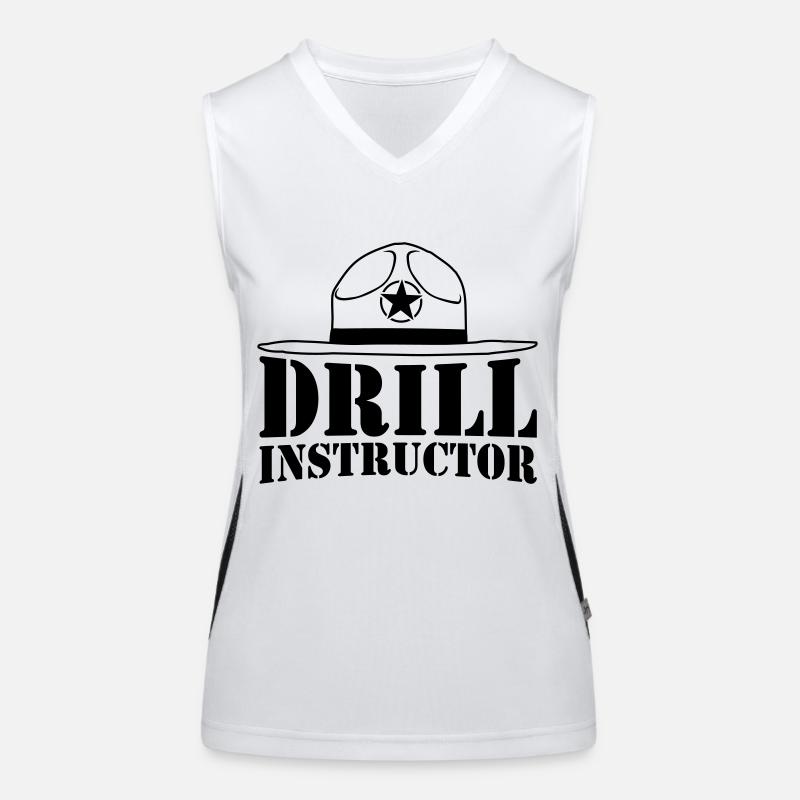 Sheriff Drill Instructor Funktionelles Kontrast-Tank Top für Frauen
