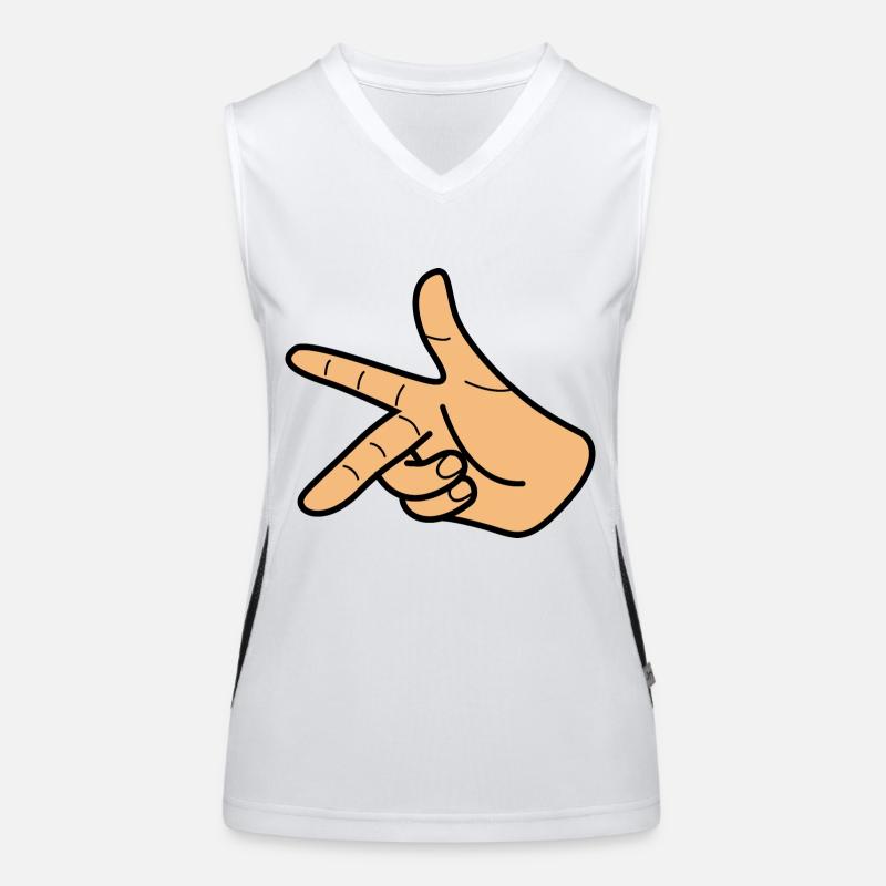 Right Hand Rule - Physics Math - Gangster sign Women's Functional Contrast Tank Top