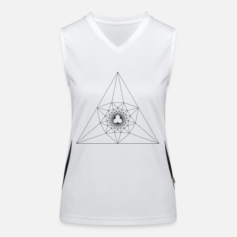 Une variante de l’inversion au niveau du cercle Débardeur respirant contrasté Femme