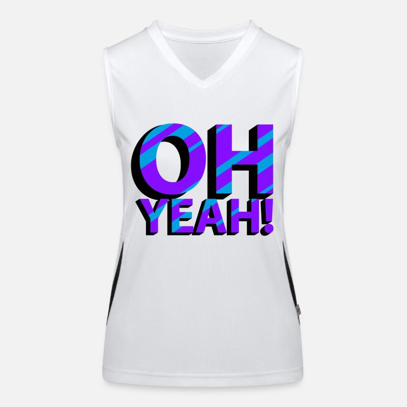 OH YEAH! Funktionelles Kontrast-Tank Top für Frauen