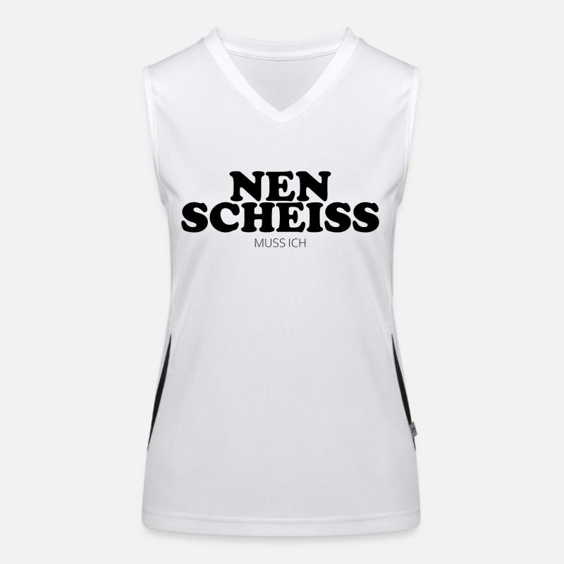 Nen Scheiss Funktionelles Kontrast-Tank Top für Frauen