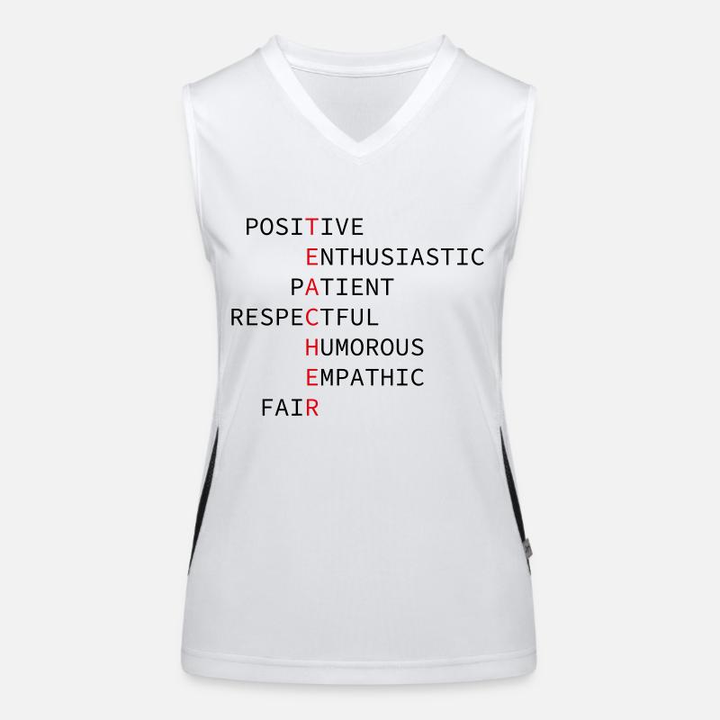 Enseignant Débardeur respirant contrasté Femme