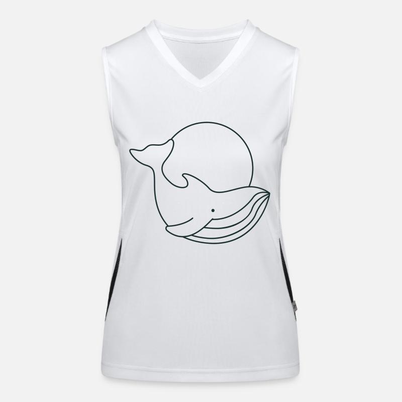 Niedlicher Walkreis Funktionelles Kontrast-Tank Top für Frauen