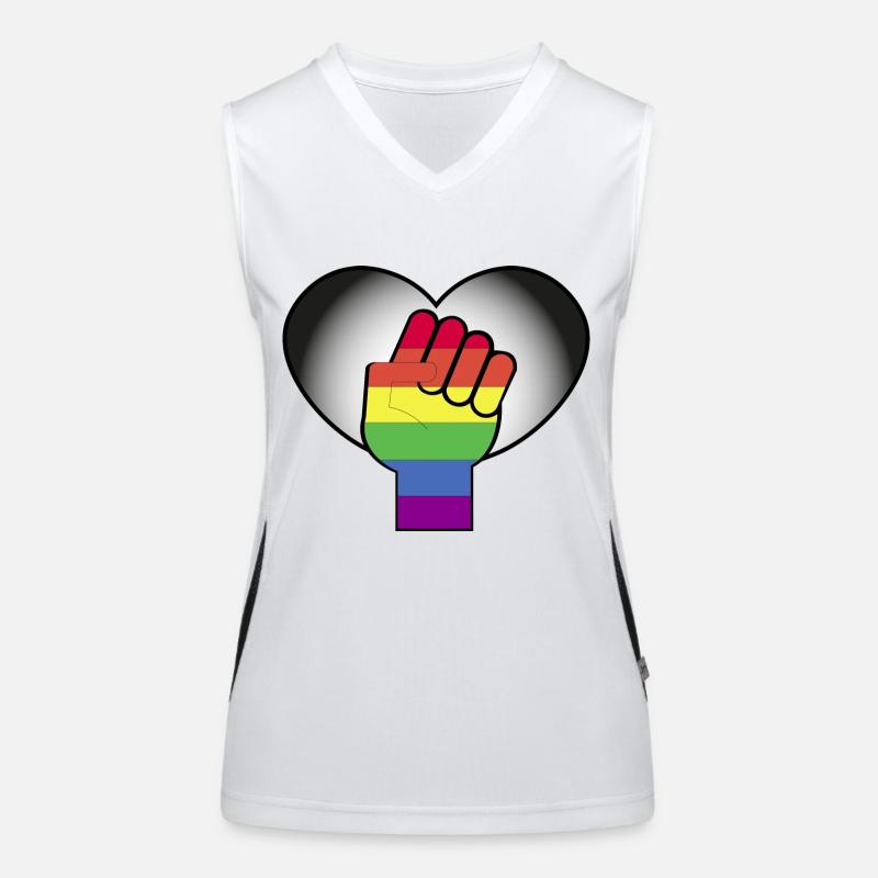 Pride-Monat Funktionelles Kontrast-Tank Top für Frauen