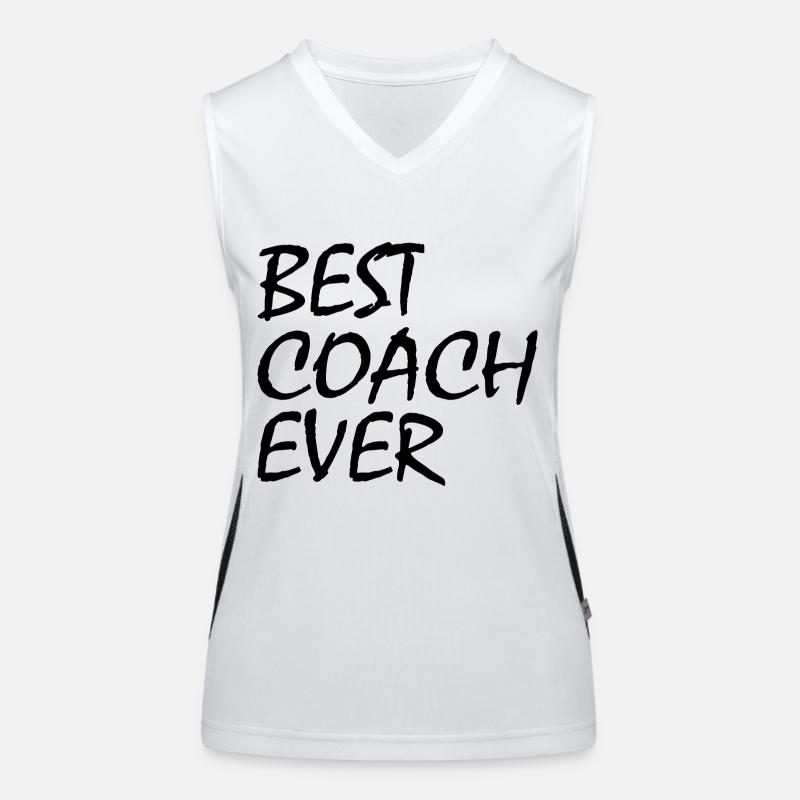 Best coach ever Funktionelles Kontrast-Tank Top für Frauen