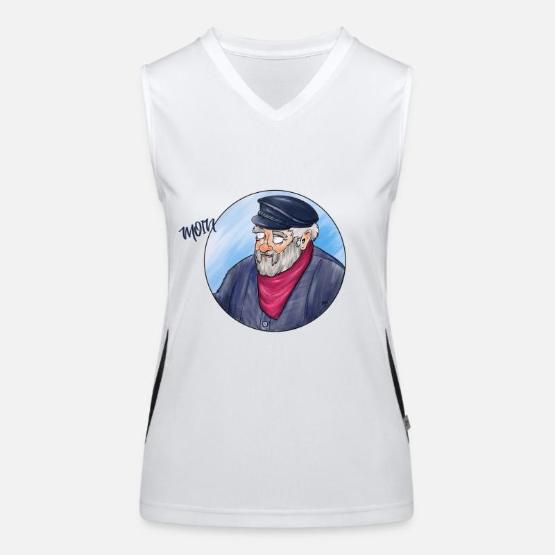 Moin Sailor Funktionelles Kontrast-Tank Top für Frauen