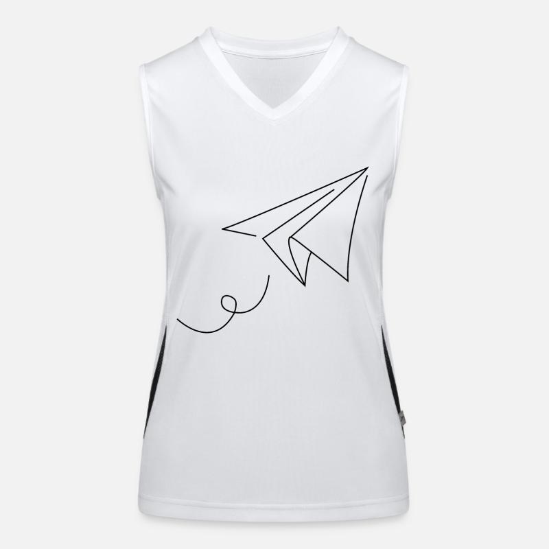 Paper Plane Women's Functional Contrast Tank Top