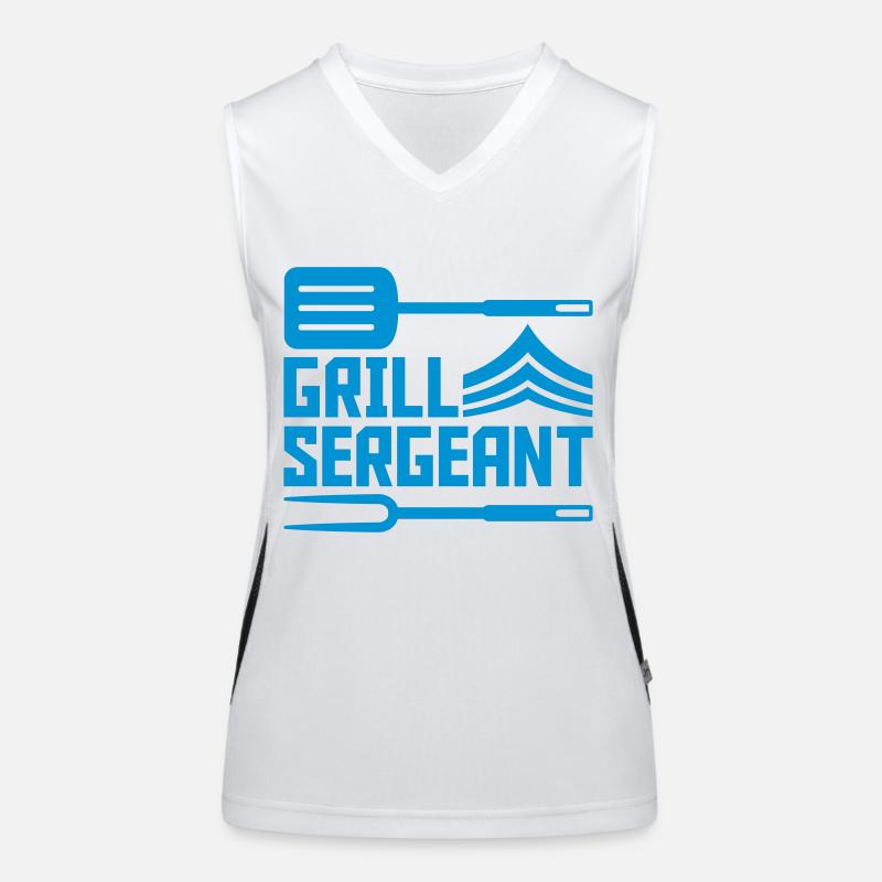 BBQ Grill Sergeant Grill Master Women's Functional Contrast Tank Top