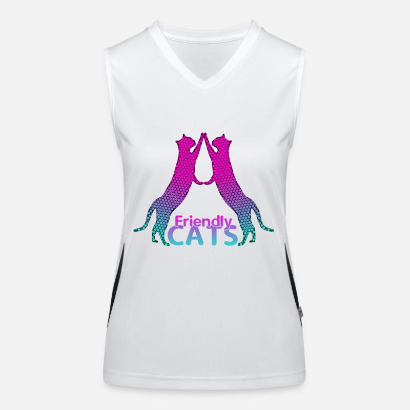 Chats amicaux Débardeur respirant contrasté Femme