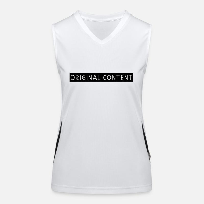 Original-Content Funktionelles Kontrast-Tank Top für Frauen