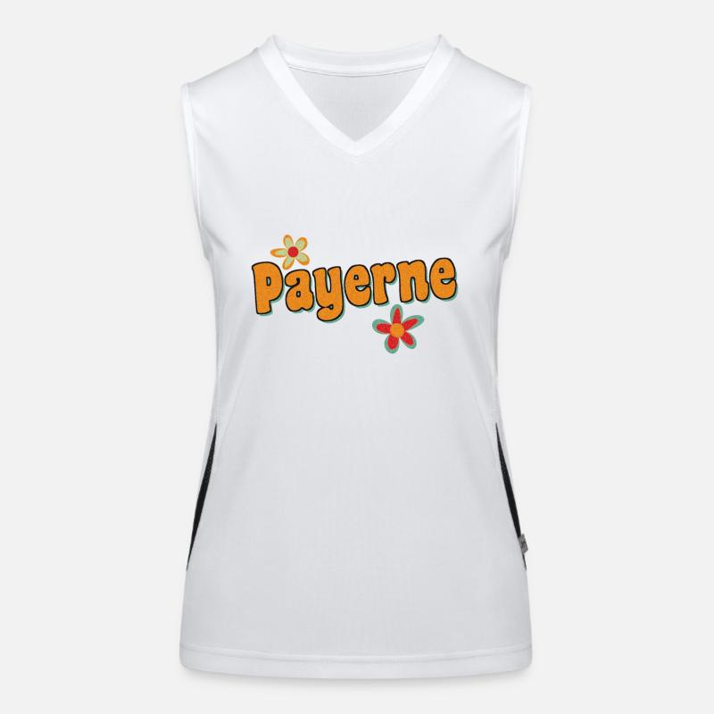 Payerne Hippie Blumen Funktionelles Kontrast-Tank Top für Frauen