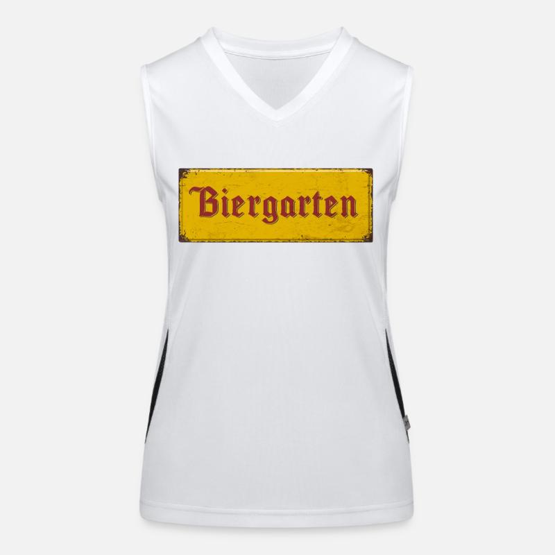 Biergarten Funktionelles Kontrast-Tank Top für Frauen