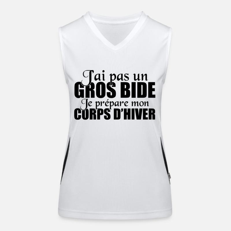 gros bide Débardeur respirant contrasté Femme