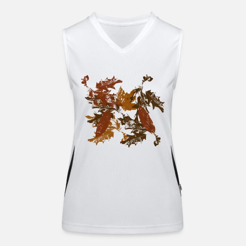 Leaves Women's Functional Contrast Tank Top