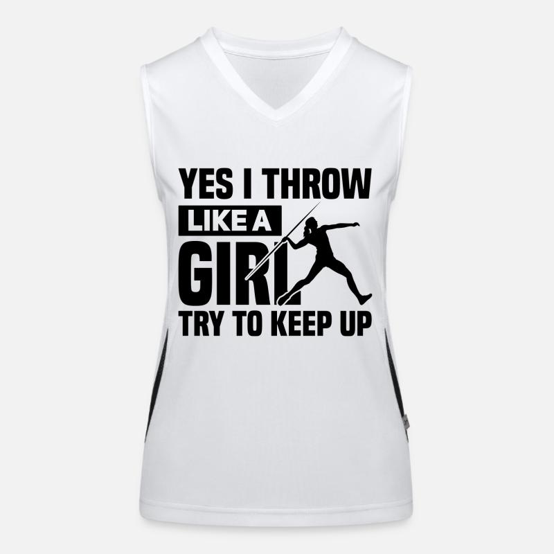 Lancer du javelot Débardeur respirant contrasté Femme