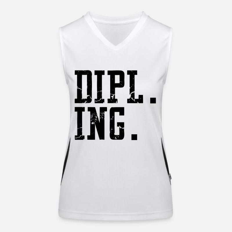 Engineer Saying Humor Women's Functional Contrast Tank Top