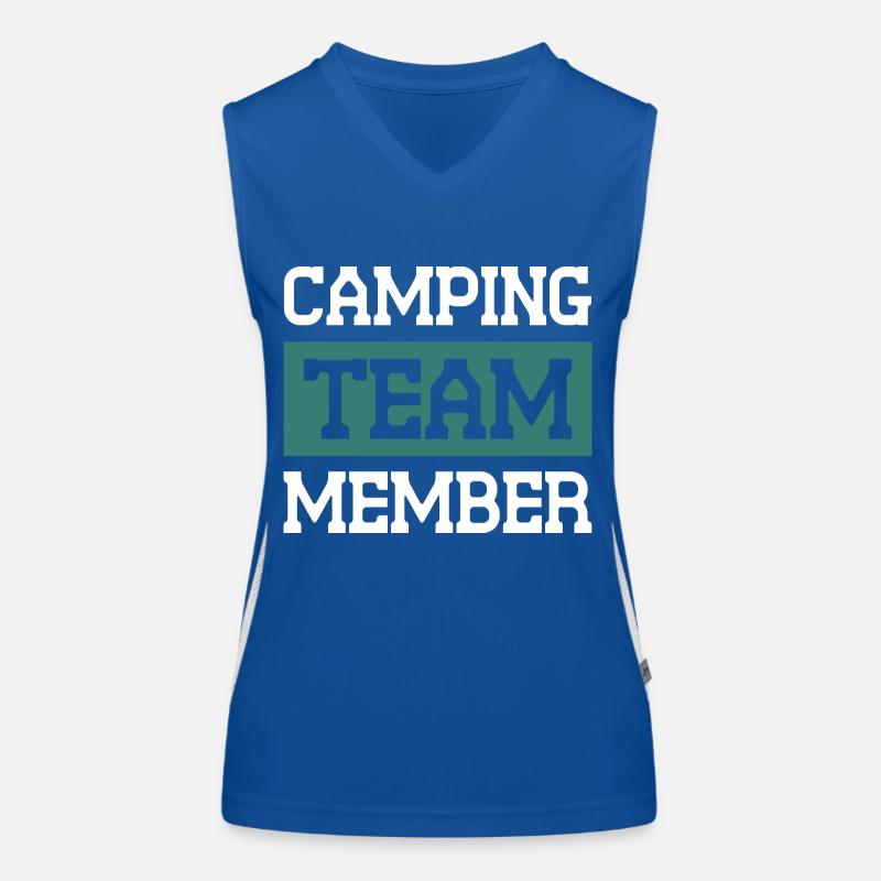 Camping Team Funktionelles Kontrast-Tank Top für Frauen