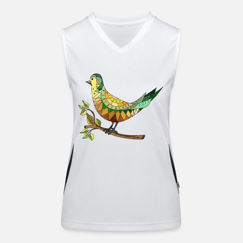 Vogel Funktionelles Kontrast-Tank Top für Frauen