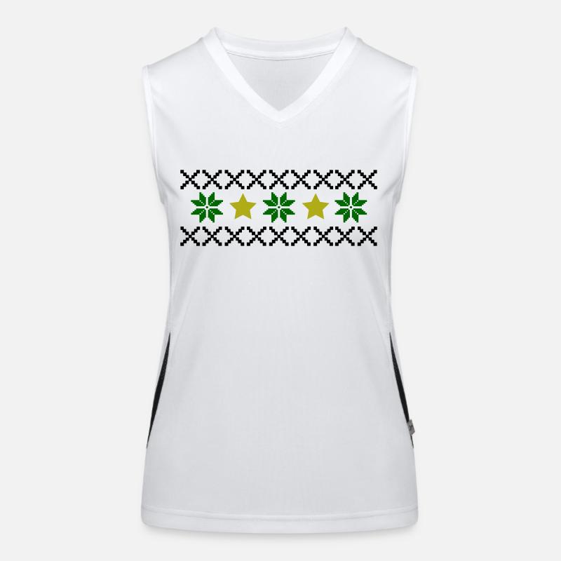 Norwegen Muster Funktionelles Kontrast-Tank Top für Frauen