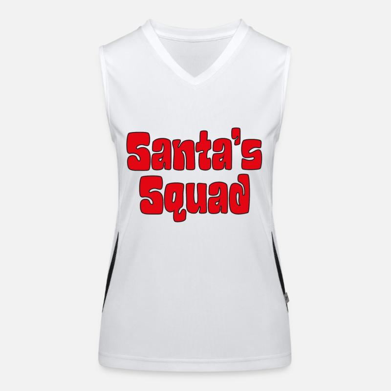 Santa's squad Women's Functional Contrast Tank Top