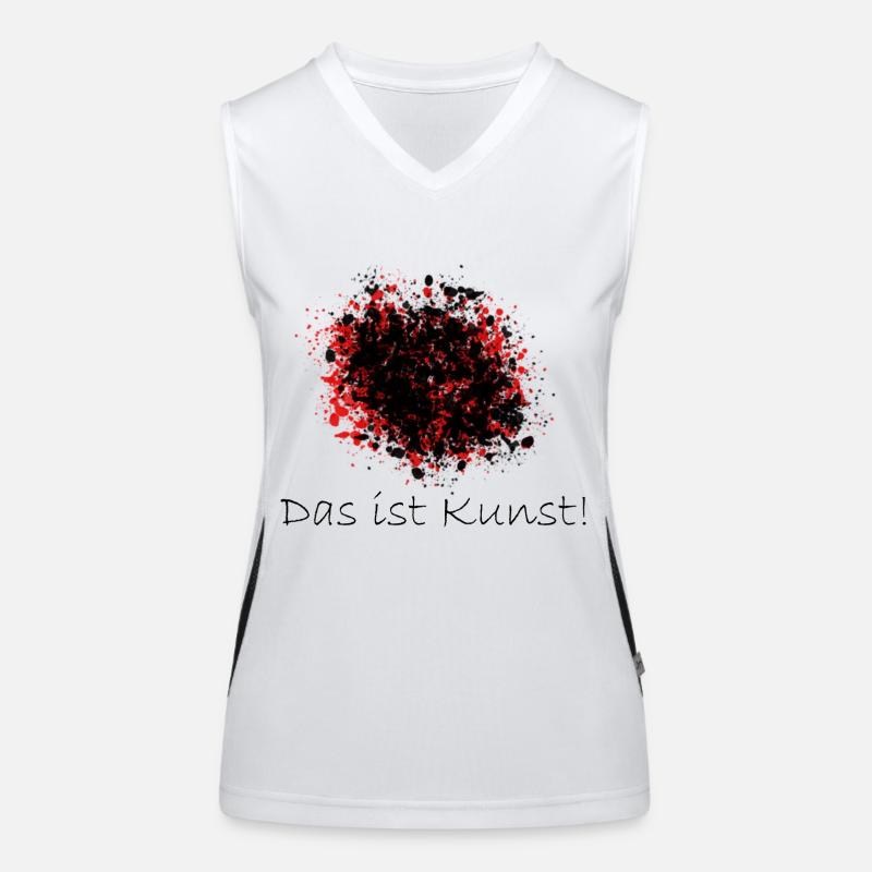 Das ist Kunst! Funktionelles Kontrast-Tank Top für Frauen