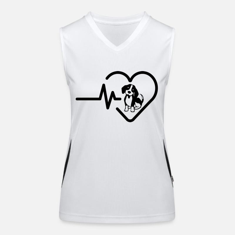 Chien Débardeur respirant contrasté Femme