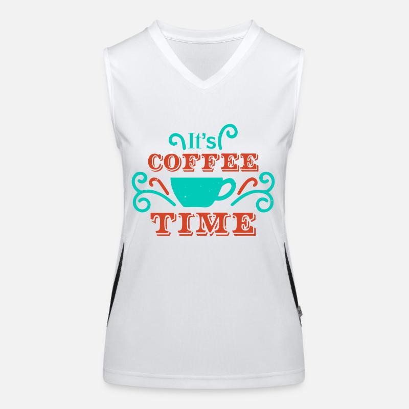 C’EST L’HEURE DU CAFÉ OK Débardeur respirant contrasté Femme