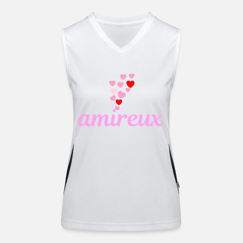 "AMIREUX"- STICKES Débardeur respirant contrasté Femme