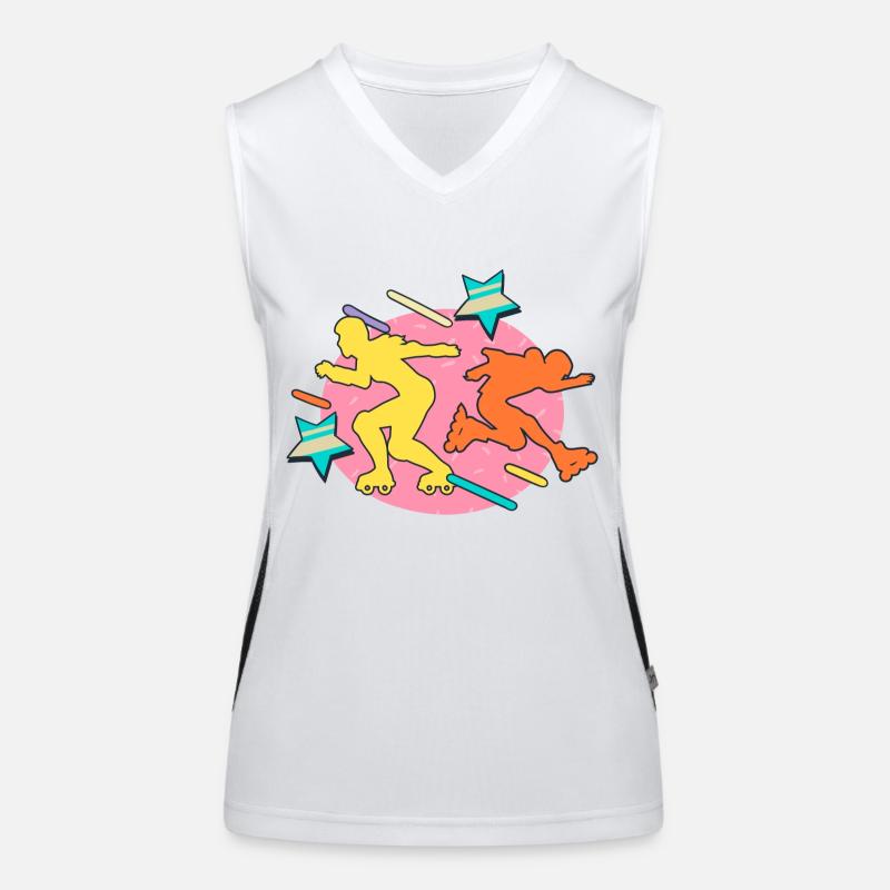 80s rollerbladers Women's Functional Contrast Tank Top
