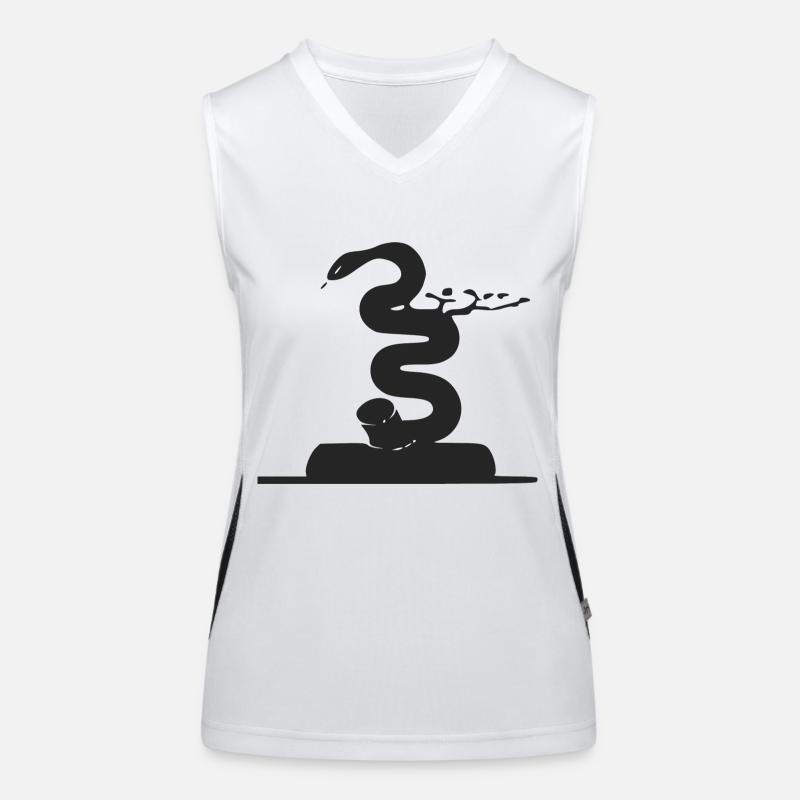 Die Schlange aus der Box Funktionelles Kontrast-Tank Top für Frauen