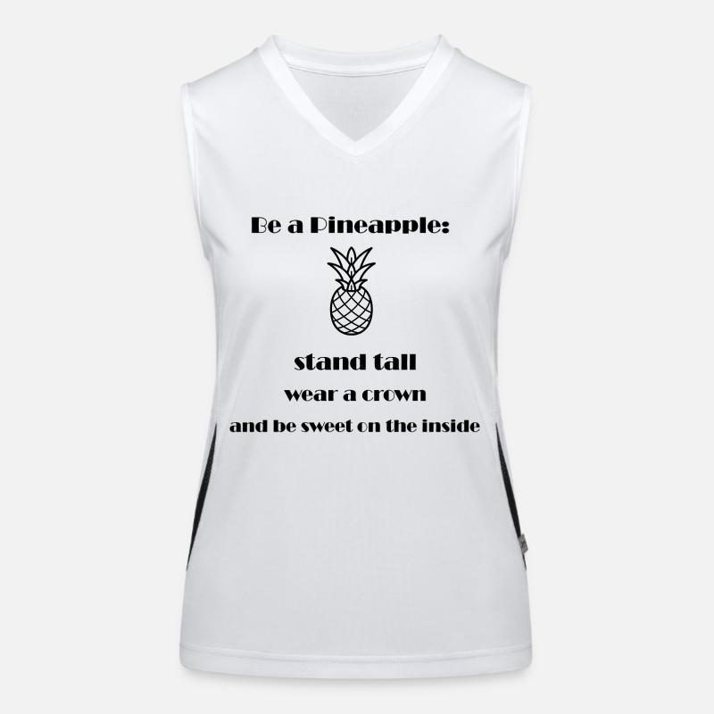 Pineapple Funktionelles Kontrast-Tank Top für Frauen