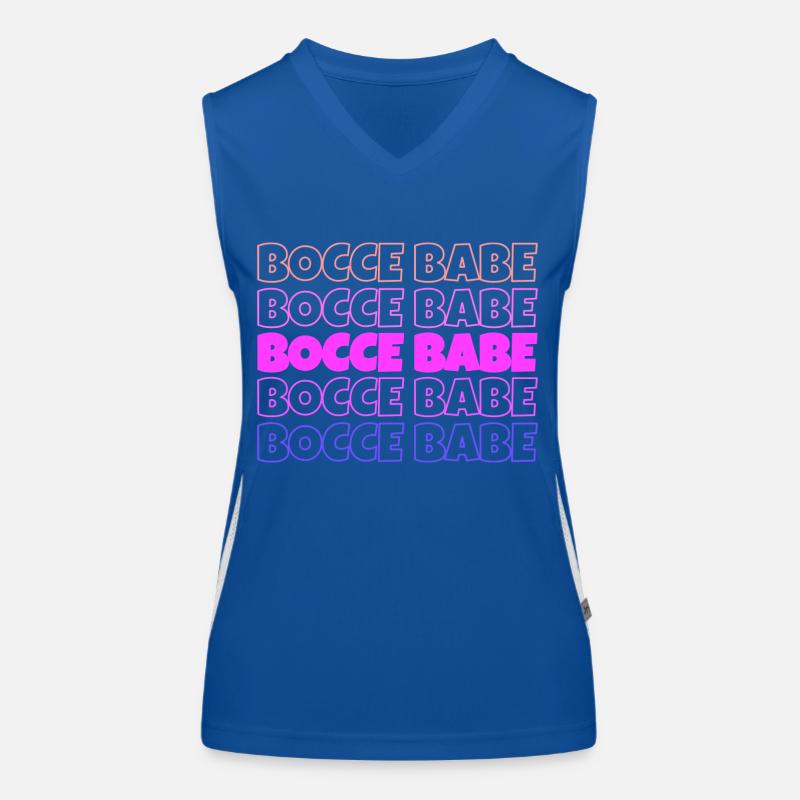 Bocce Bocci Bunte Bälle Spieler I Geschenk Funktionelles Kontrast-Tank Top für Frauen