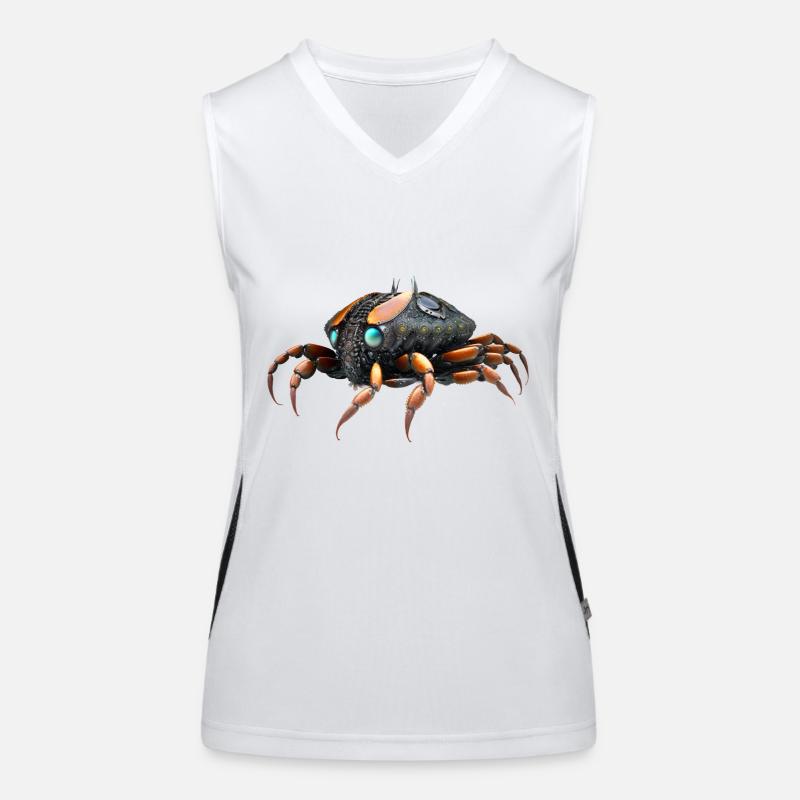 Space Crab Women's Functional Contrast Tank Top