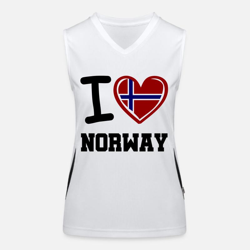 I love norway Women's Functional Contrast Tank Top