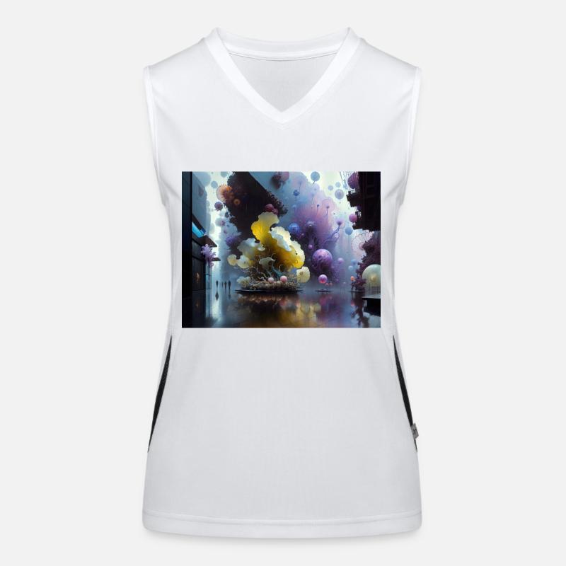 Reise in Actarus #3 Funktionelles Kontrast-Tank Top für Frauen