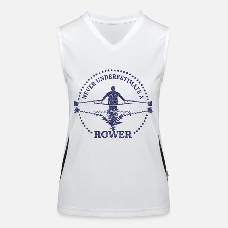 Rudern Funktionelles Kontrast-Tank Top für Frauen