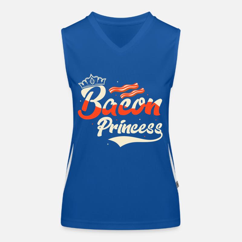 Bacon Princess Ham Pig Meat Funktionelles Kontrast-Tank Top für Frauen