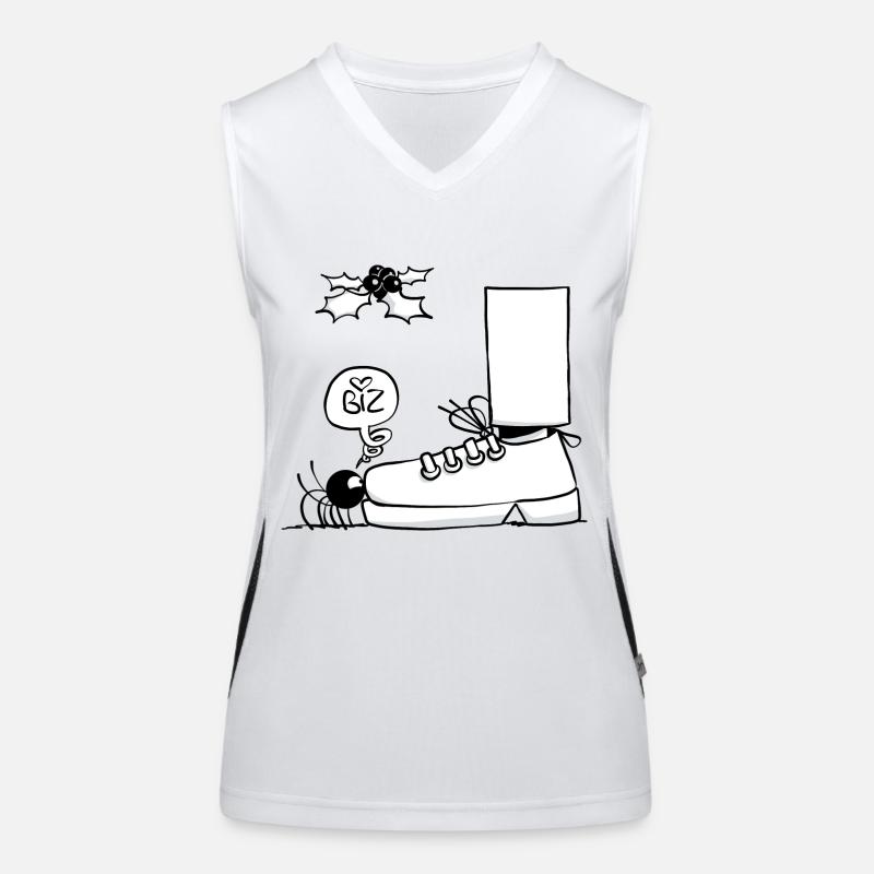 Beth l'araignée - le bisou sous le gui Débardeur respirant contrasté Femme