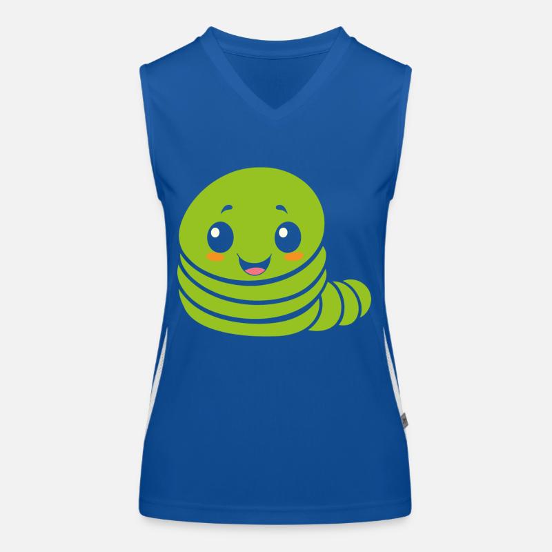 Chenilles insecte Amour petite chenille Débardeur respirant contrasté Femme