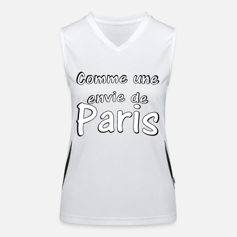 Comme une envie de Paris Débardeur respirant contrasté Femme