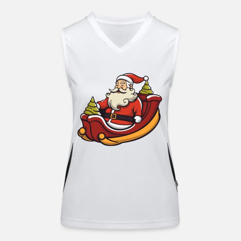 Logo du Père Noël Débardeur respirant contrasté Femme