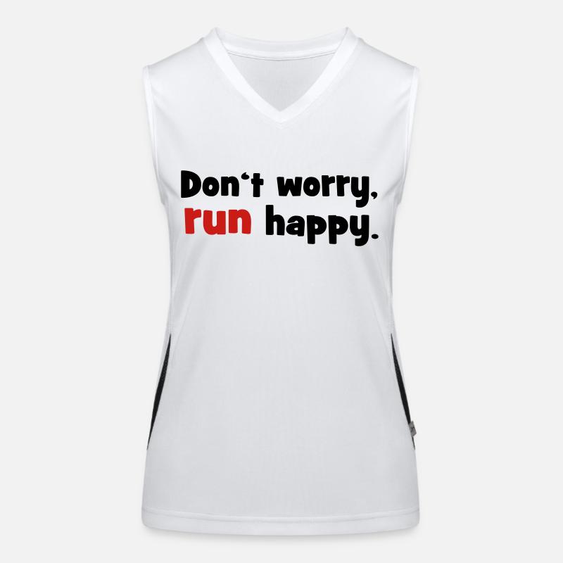 Courir Débardeur respirant contrasté Femme