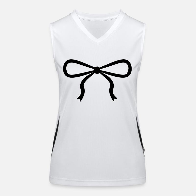 black bow Women's Functional Contrast Tank Top
