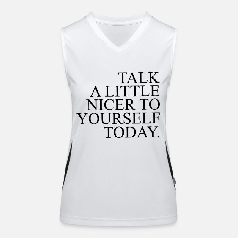 Restez positif Débardeur respirant contrasté Femme