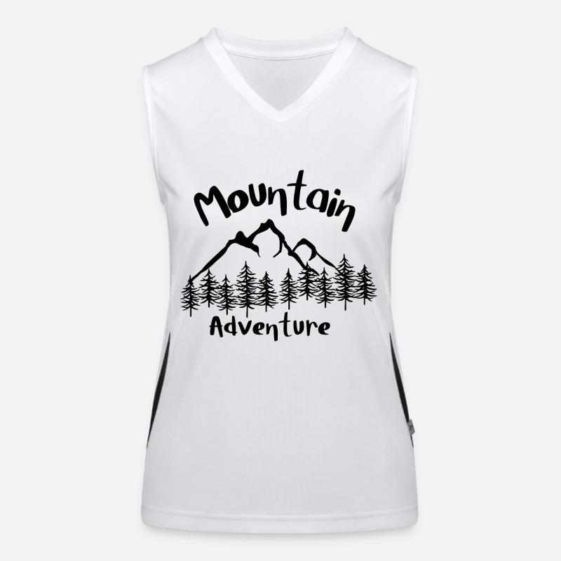 Mountain Adventure Funktionelles Kontrast-Tank Top für Frauen