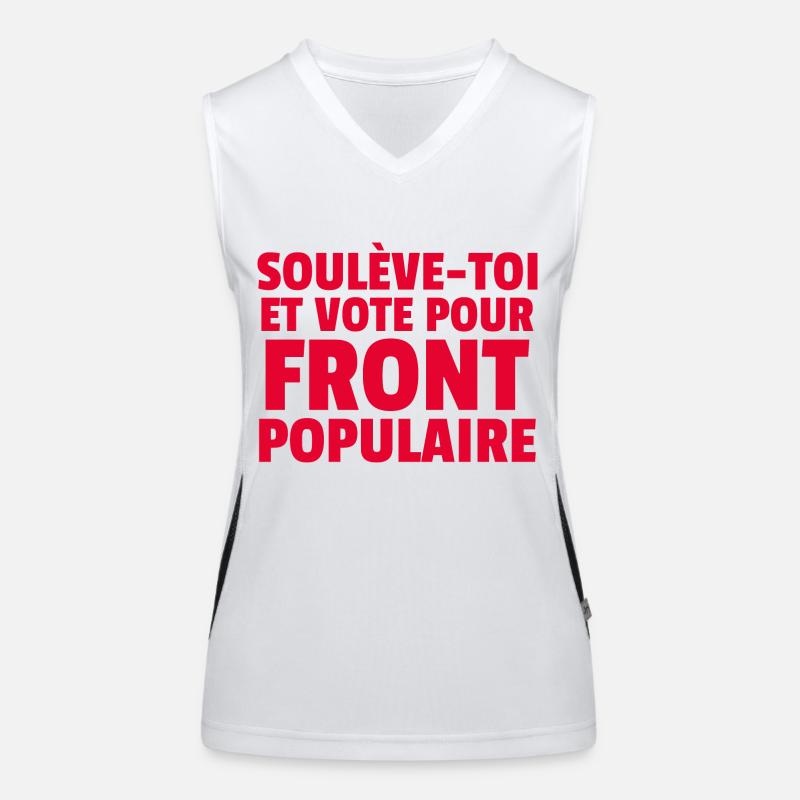 Front populaire - élections législatives 2024 Débardeur respirant contrasté Femme