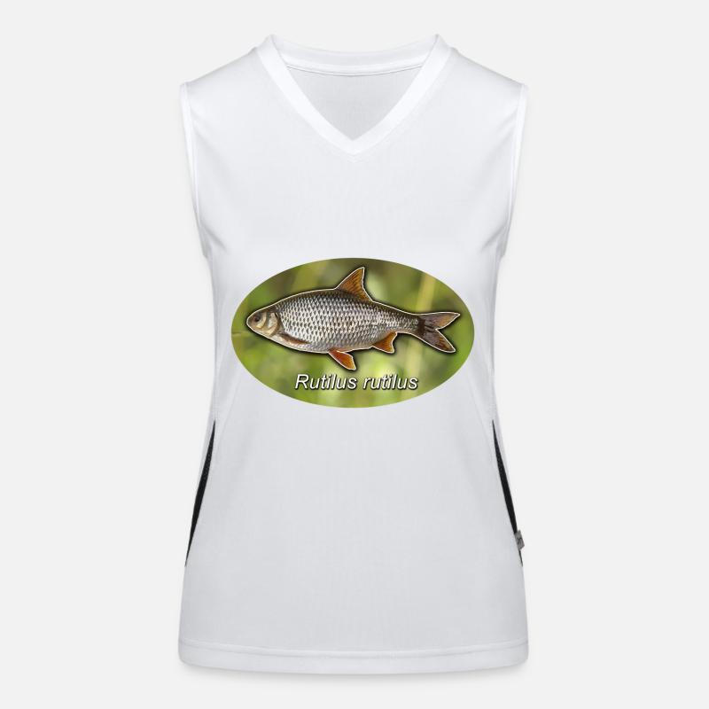 Roach with green background Women's Functional Contrast Tank Top