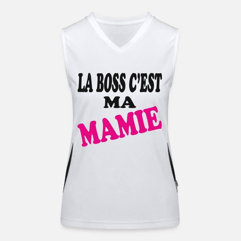 La c'est ma MAMIE Débardeur respirant contrasté Femme