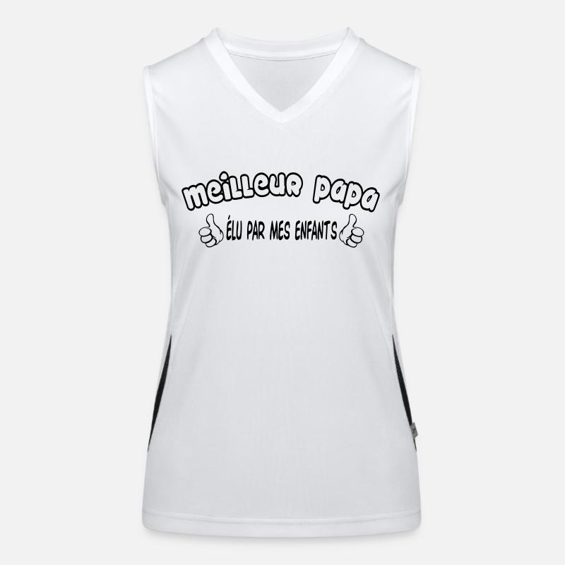 BEST DAD Women's Functional Contrast Tank Top